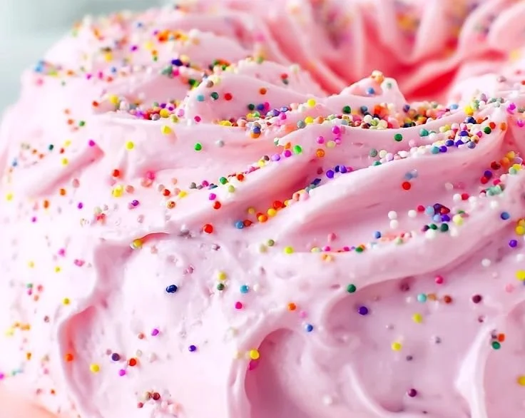 Fluffy Pink Angel Food Cake
