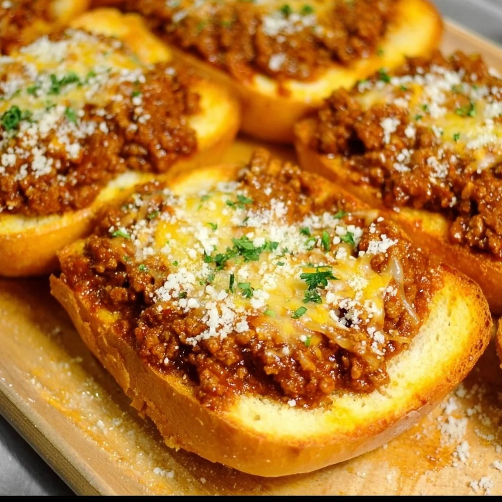 Garlic Bread Sloppy Joes