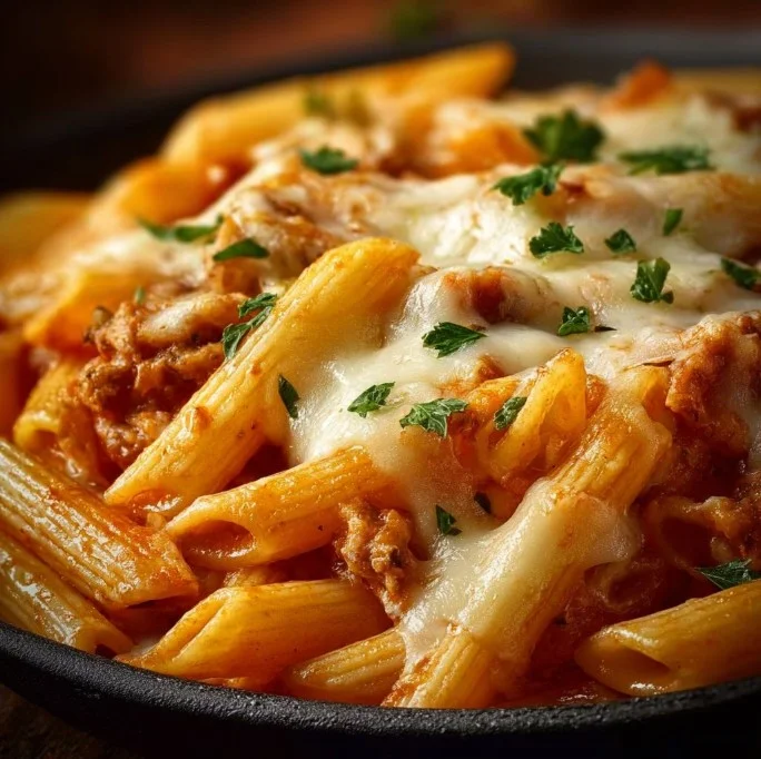 Gordon Ramsay's ground turkey pasta served in a cozy dining setting