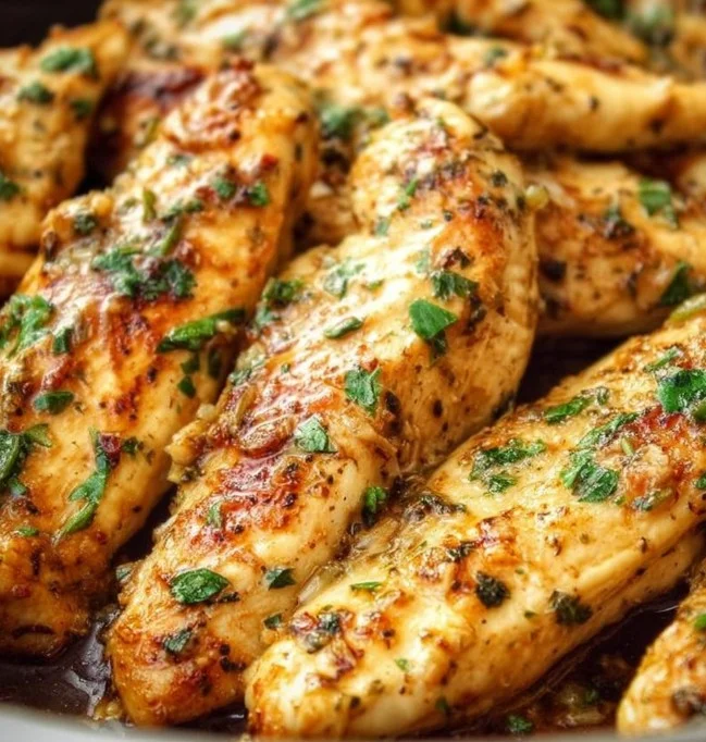 Healthy Garlic Butter Chicken Tenders