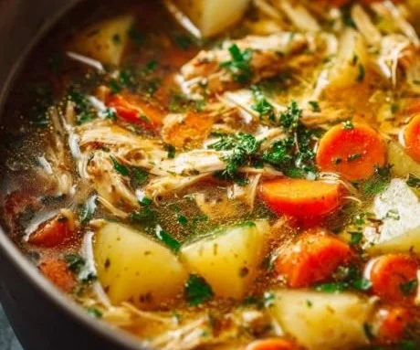Hearty Chicken Veggie Soup