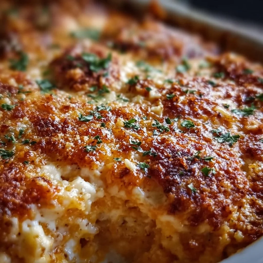 High Protein Chicken Parmesan Casserole