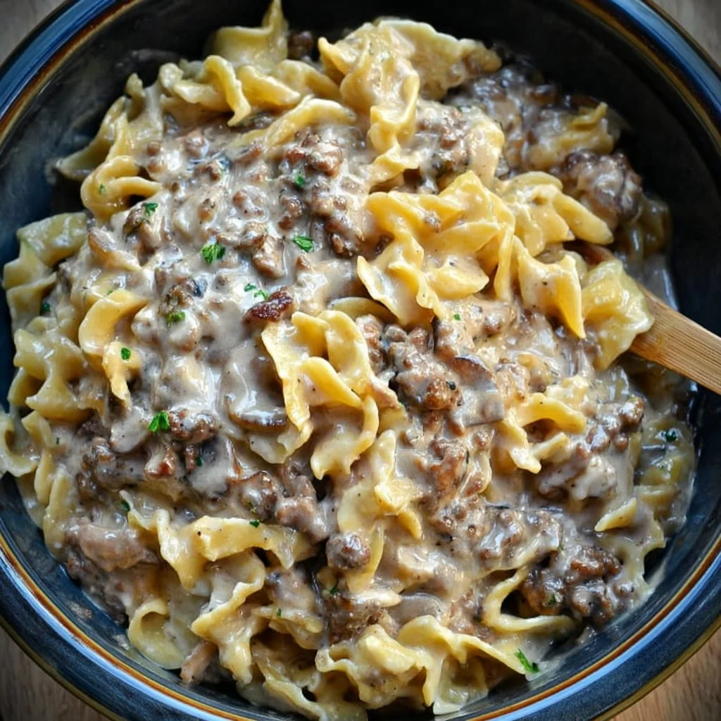 Instant Pot Hamburger Stroganoff