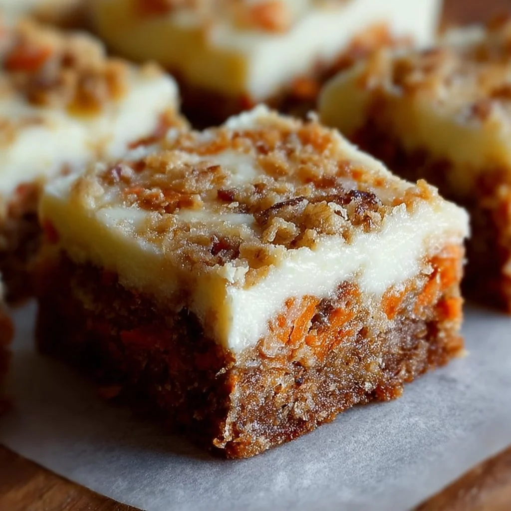 Irresistibly Indulgent Carrot Cake Cream Cheese Bars