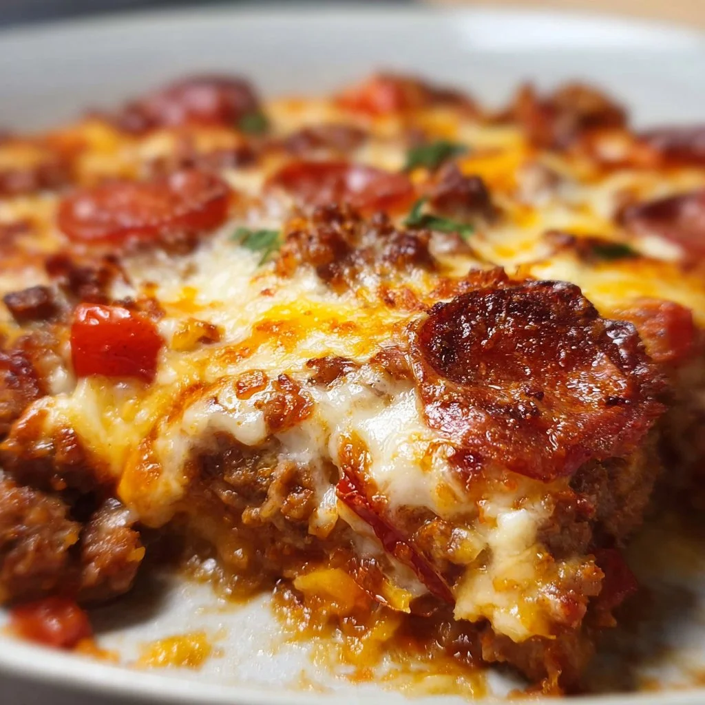 Low Carb Pizza Casserole (Easy, Cheesy & Family-Approved)