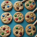 Colorful candy and cookies, fun kids food for creative baking and cooking activities.