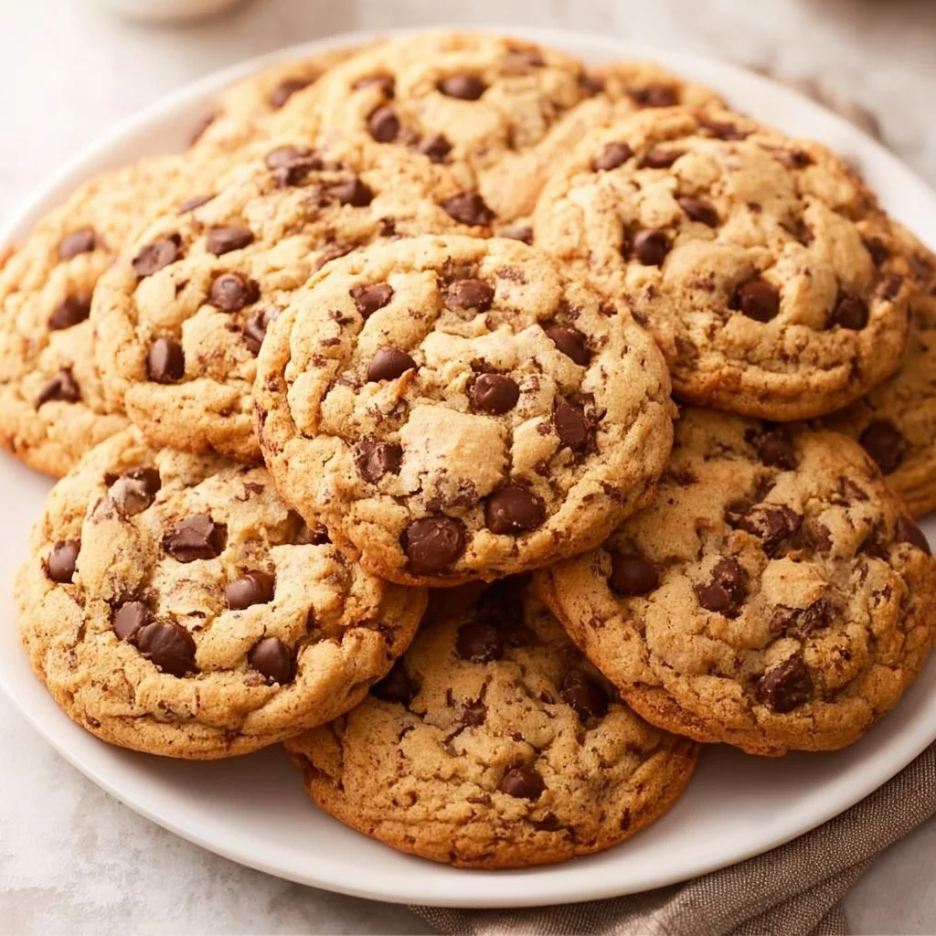 Snoop Dogg's delicious peanut butter chocolate chip cookies on a plate