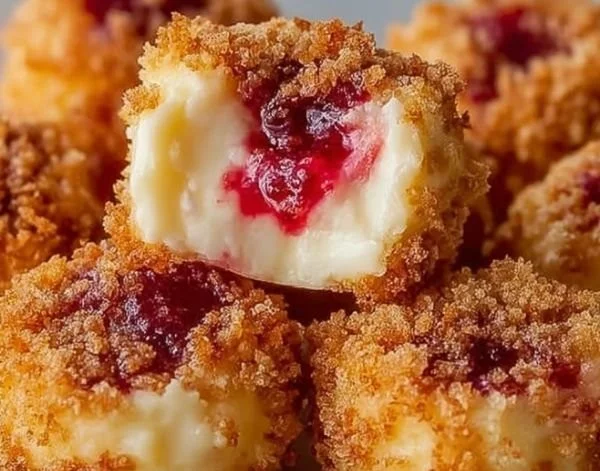 Strawberry Crunch Cheesecake Bites