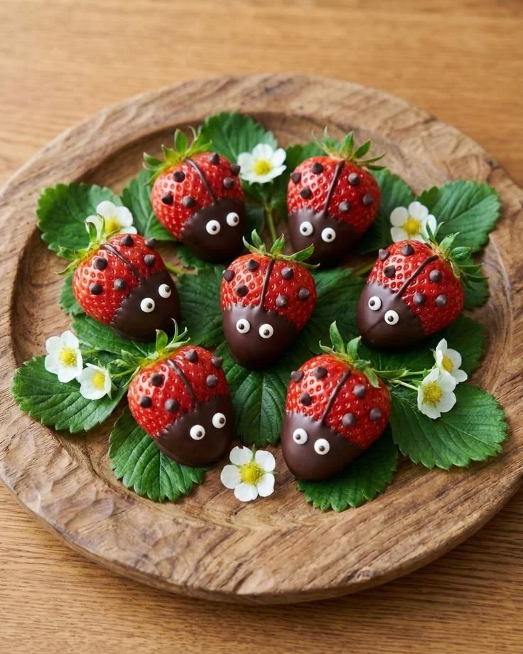 Strawberry Ladybugs