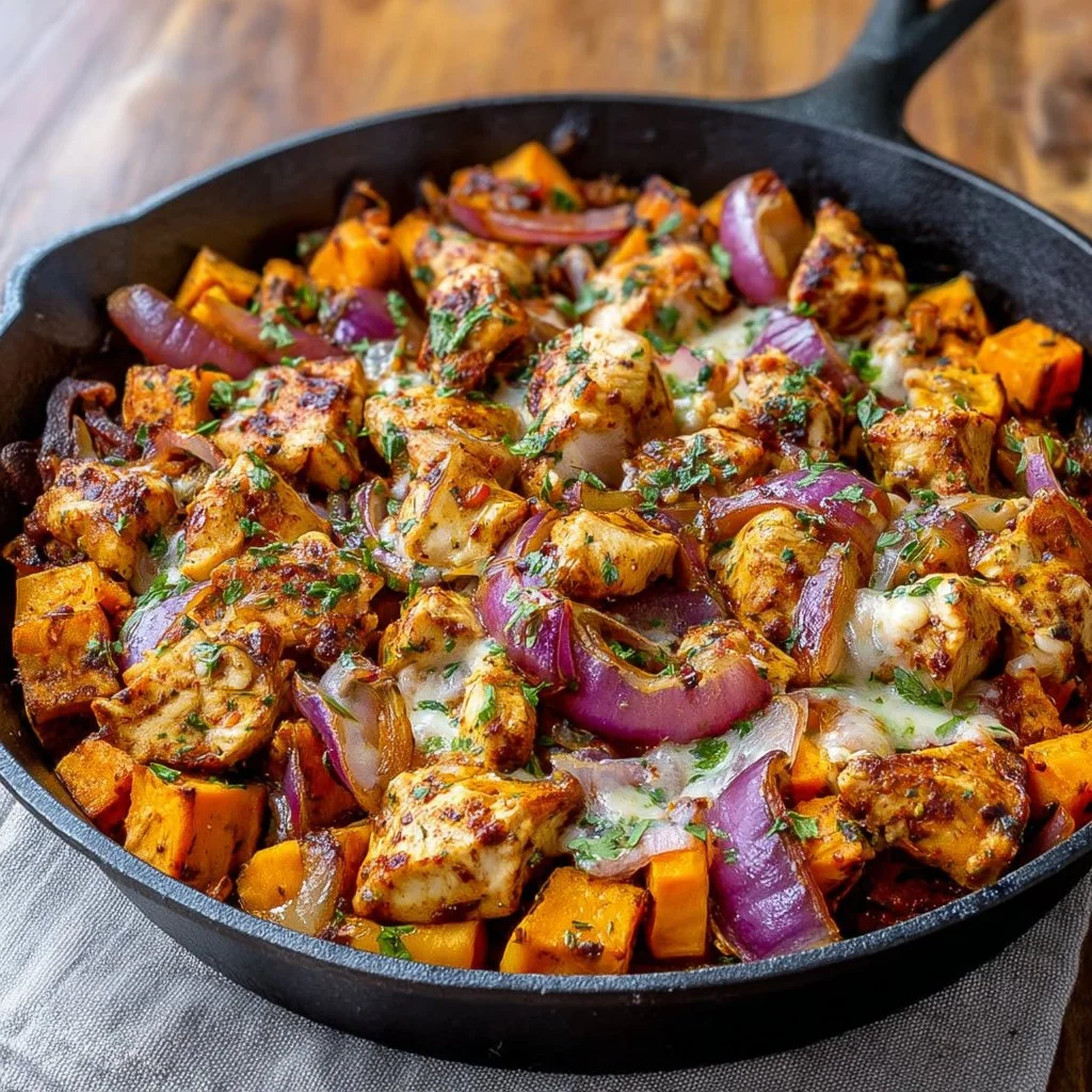 BBQ Chicken Sweet Potato Skillet – Easy One-Pan Dinner