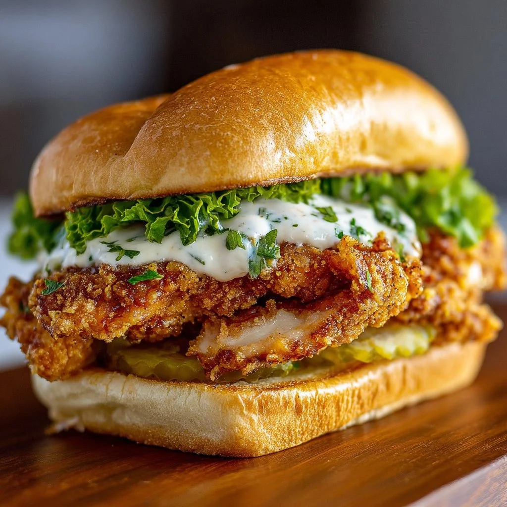 Cajun Crispy Chicken Sandwich with Garlic Aioli: Irresistibly Juicy!
