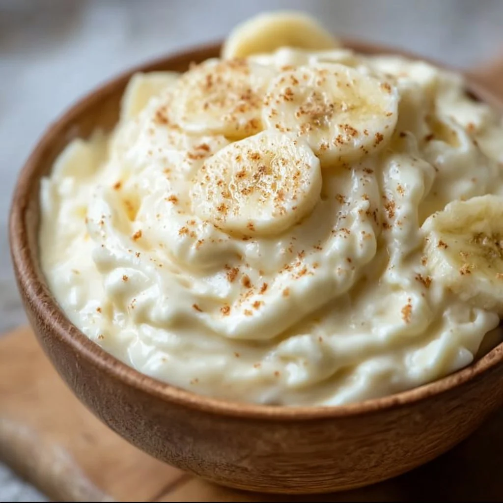 Cottage cheese banana pudding