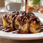 Cottage cheese chocolate chip cookie skillet with melted chocolate and crispy edges