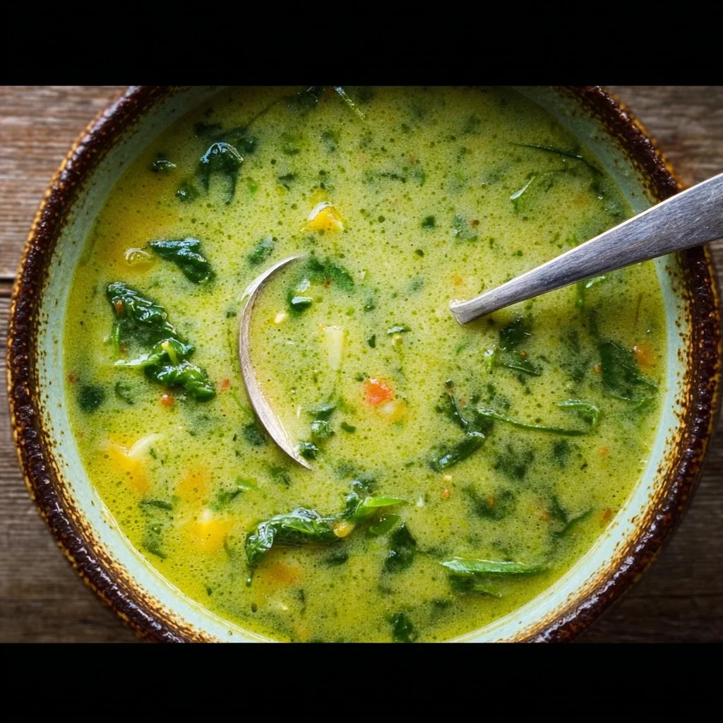 Creamy Dandelion Greens Soup