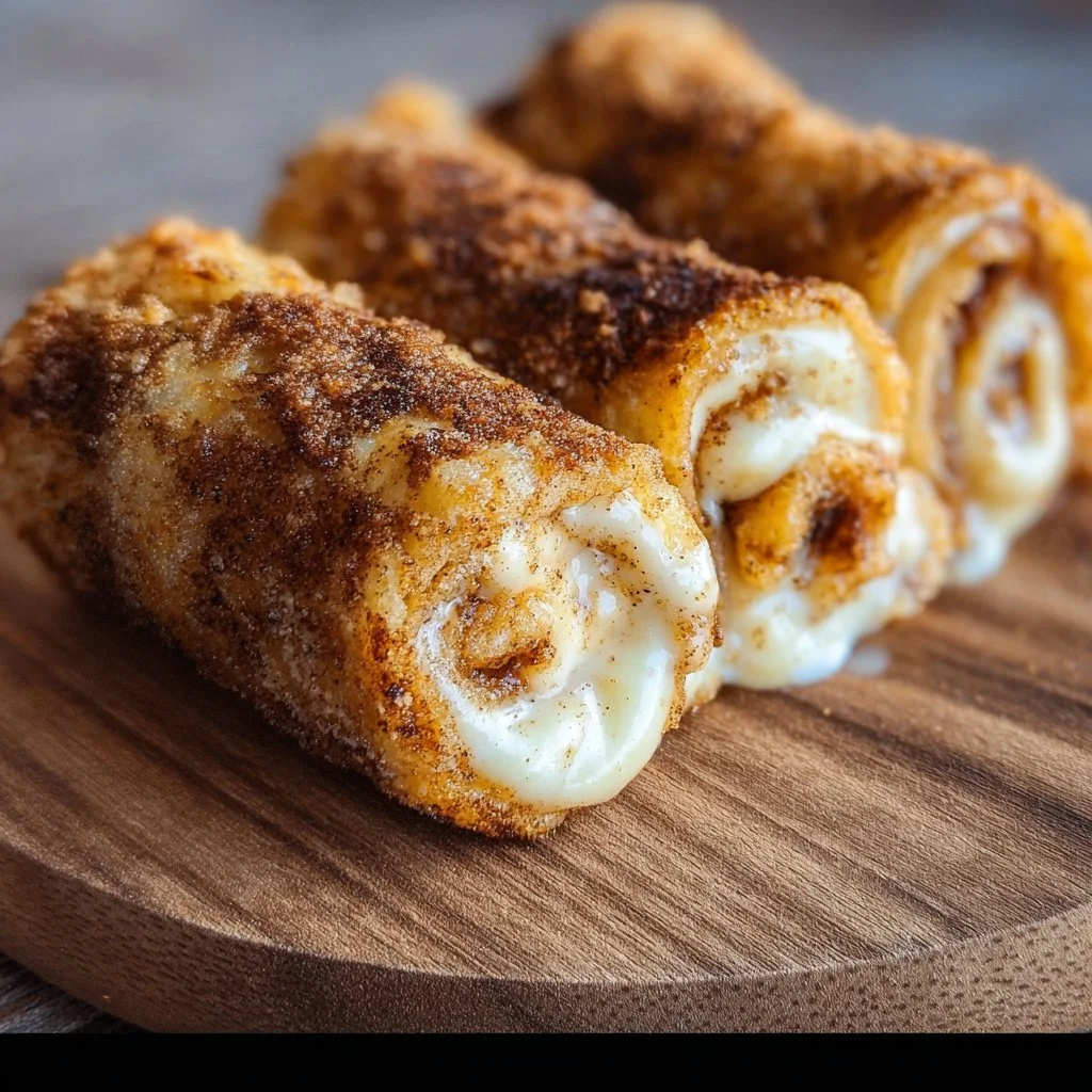 Guilt-Free Crispy Keto Cinnamon Cream Cheese Roll Ups