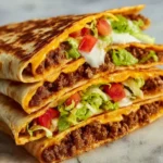 Keto Crunchwraps recipe with fresh ingredients and low-carb filling