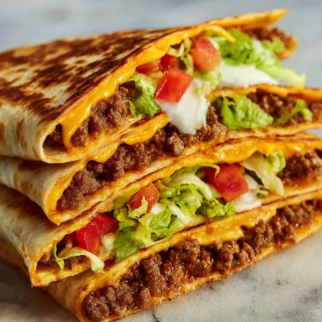 Keto Crunchwraps recipe with fresh ingredients and low-carb filling