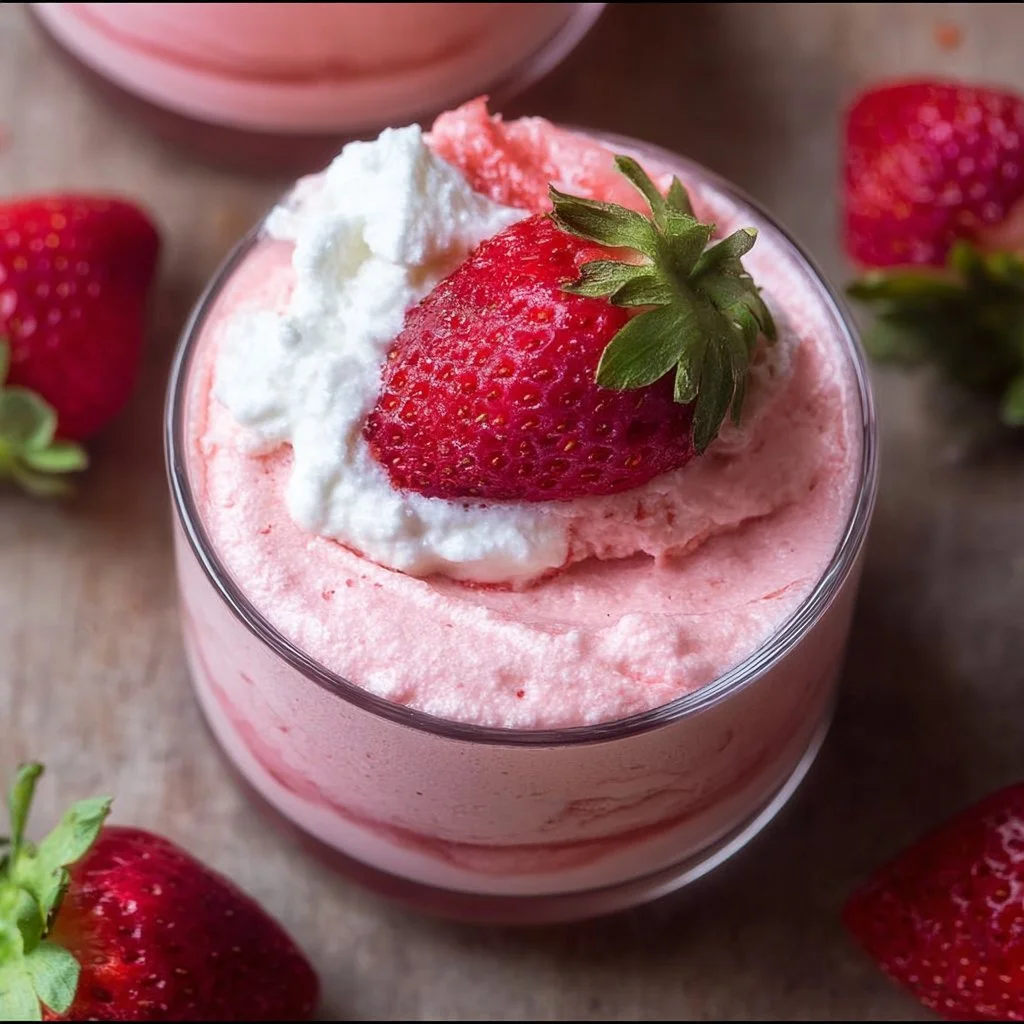 Easy Fresh Strawberry Mousse