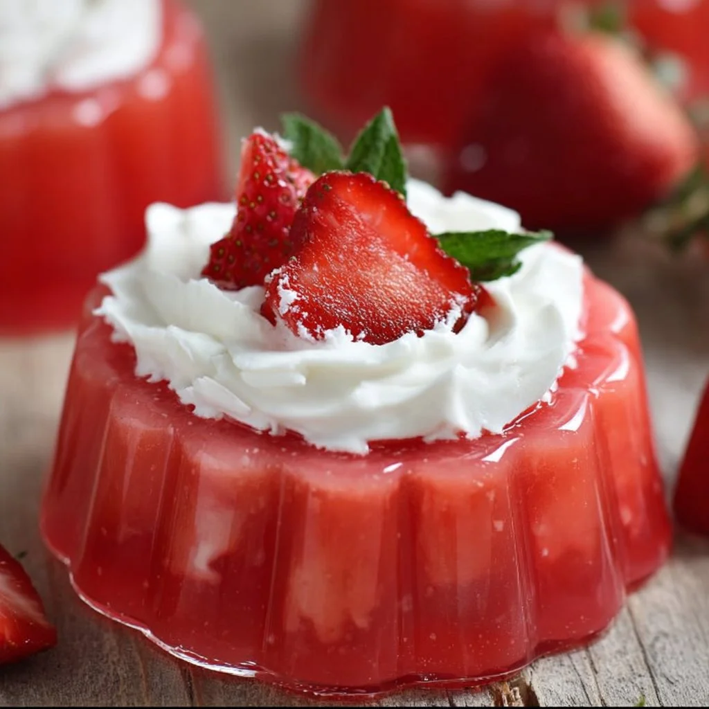 Easy Strawberry Jello Greek Yogurt Dessert
