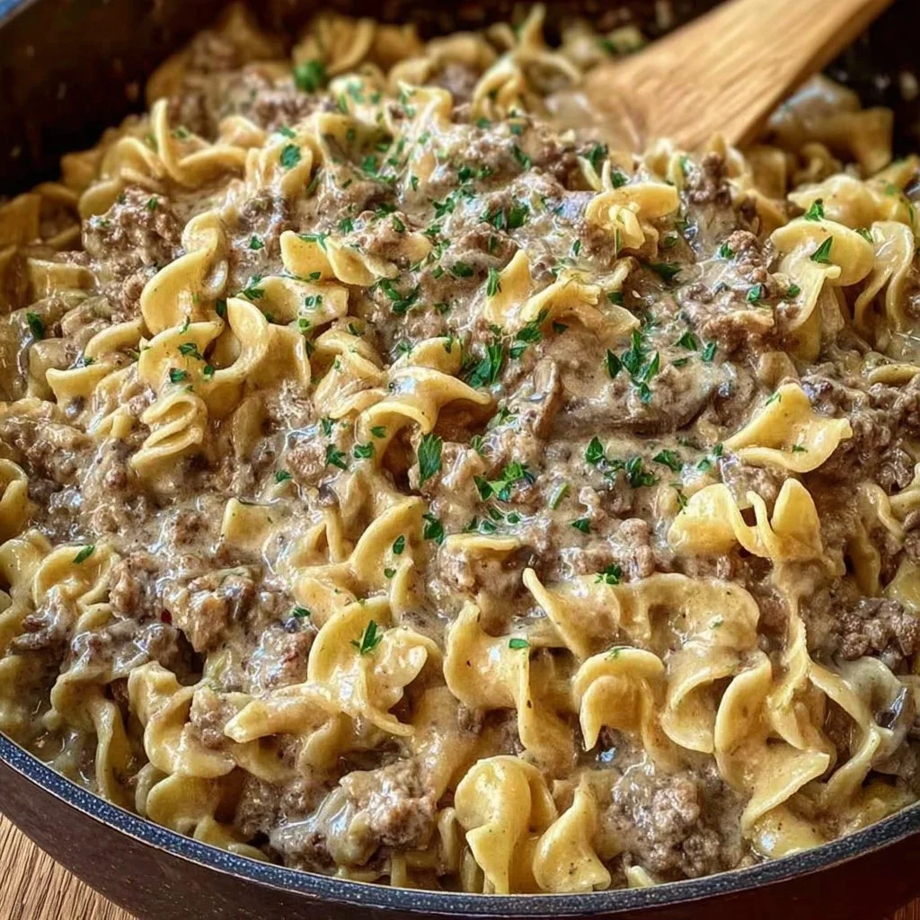 Ground Beef Stroganoff