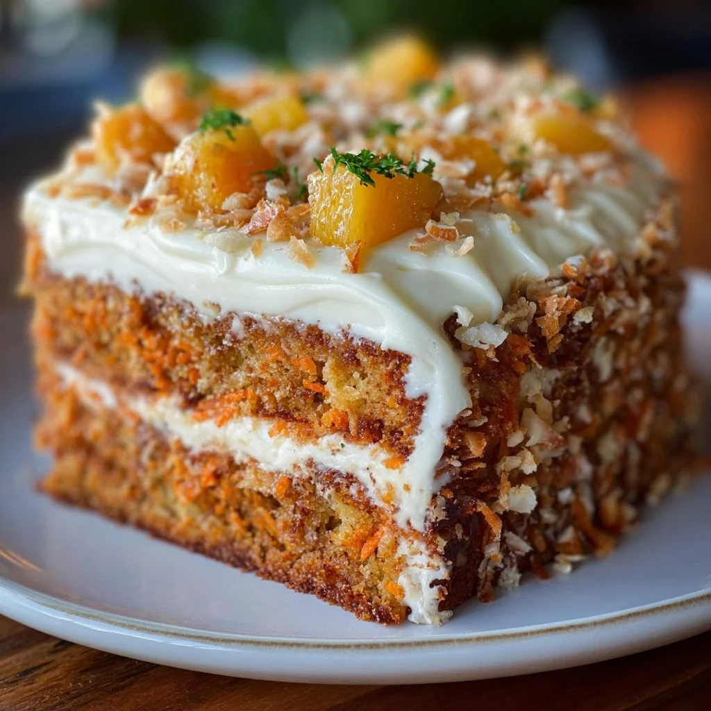 Hawaiian Carrot Pineapple Cake
