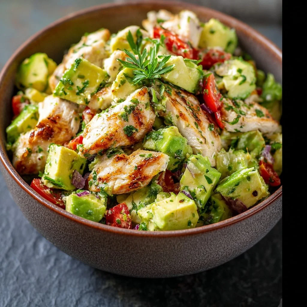 Healthy Avocado Chicken Salad