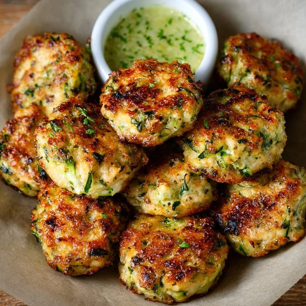 High Protein Chicken Zucchini Poppers