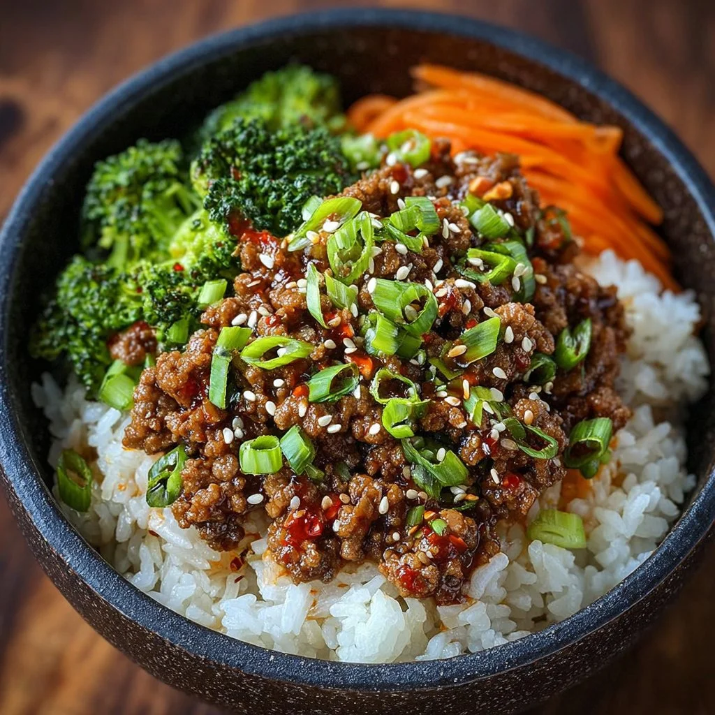 Korean Ground Beef Bowl