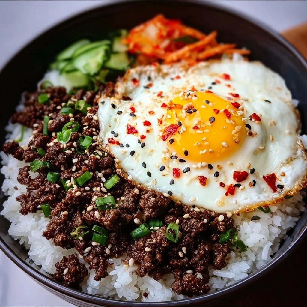 Korean Ground Beef Rice Bowls