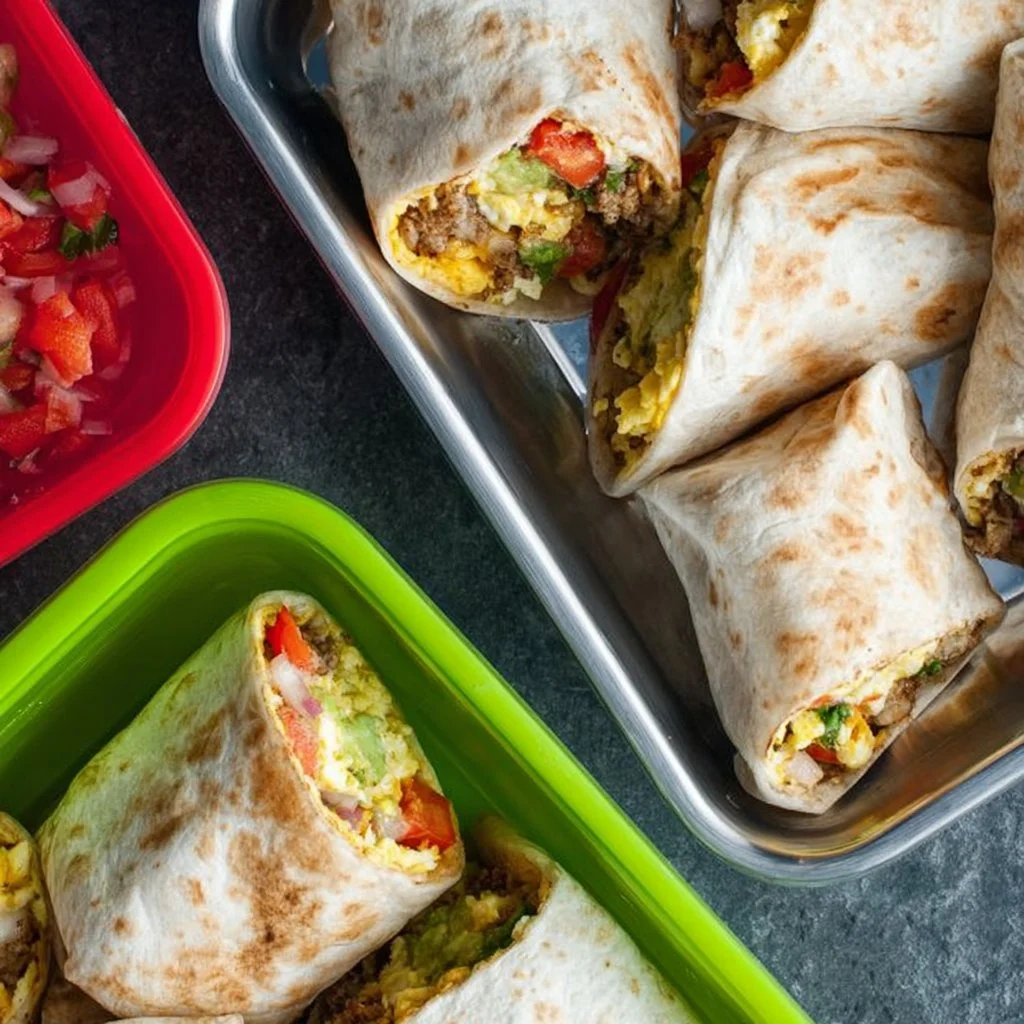 Meal Prep Mini Breakfast Burritos