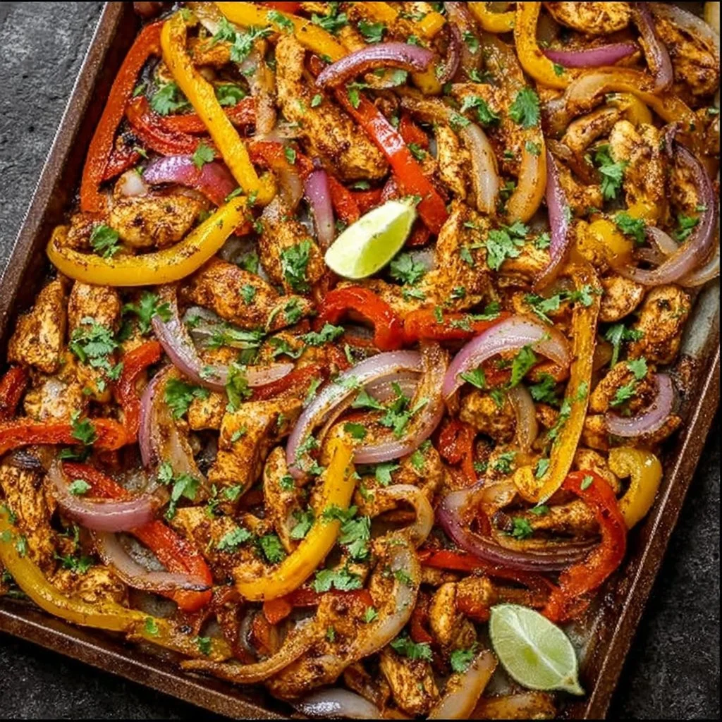 Sheet Pan Chicken Fajitas