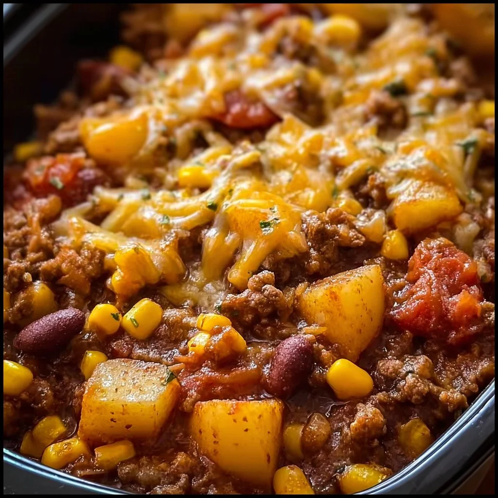Slow Cooker Cowboy Casserole