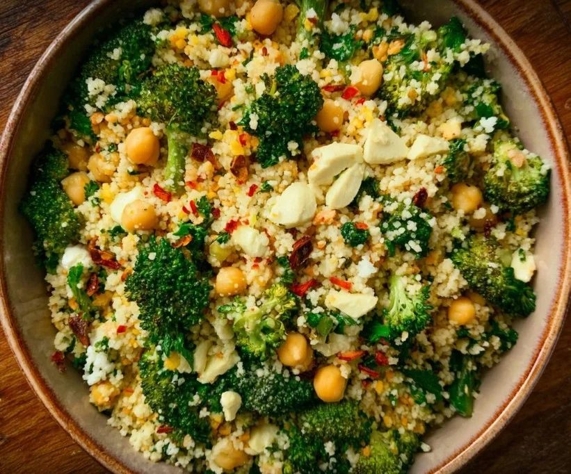 Warm Broccoli Couscous Salad