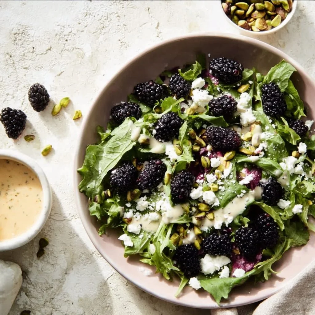 Colorful and fresh summer salads served in a bowl, perfect for warm weather meals.