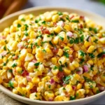 Delicious Crack Corn Salad with sweet corn, crunchy vegetables, and creamy dressing