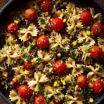 Creamy cowboy pasta salad in a bowl, perfect for potlucks and gatherings.