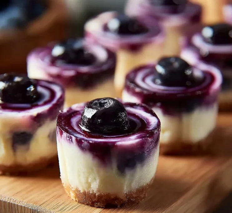 Delicious blueberry swirl yogurt bites snack