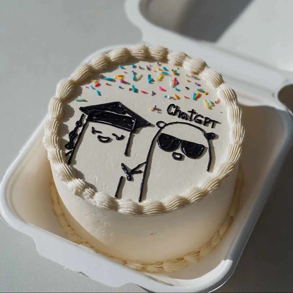 A collection of funny and pretty birthday cakes for celebrations and graduations.