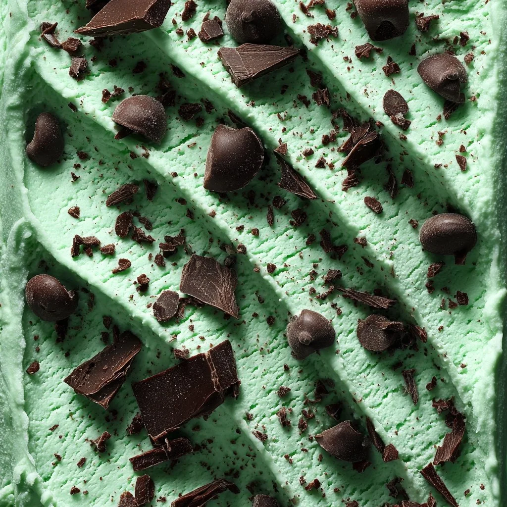 Mint Chip Ice Cream wallpaper featuring a fresh green design.