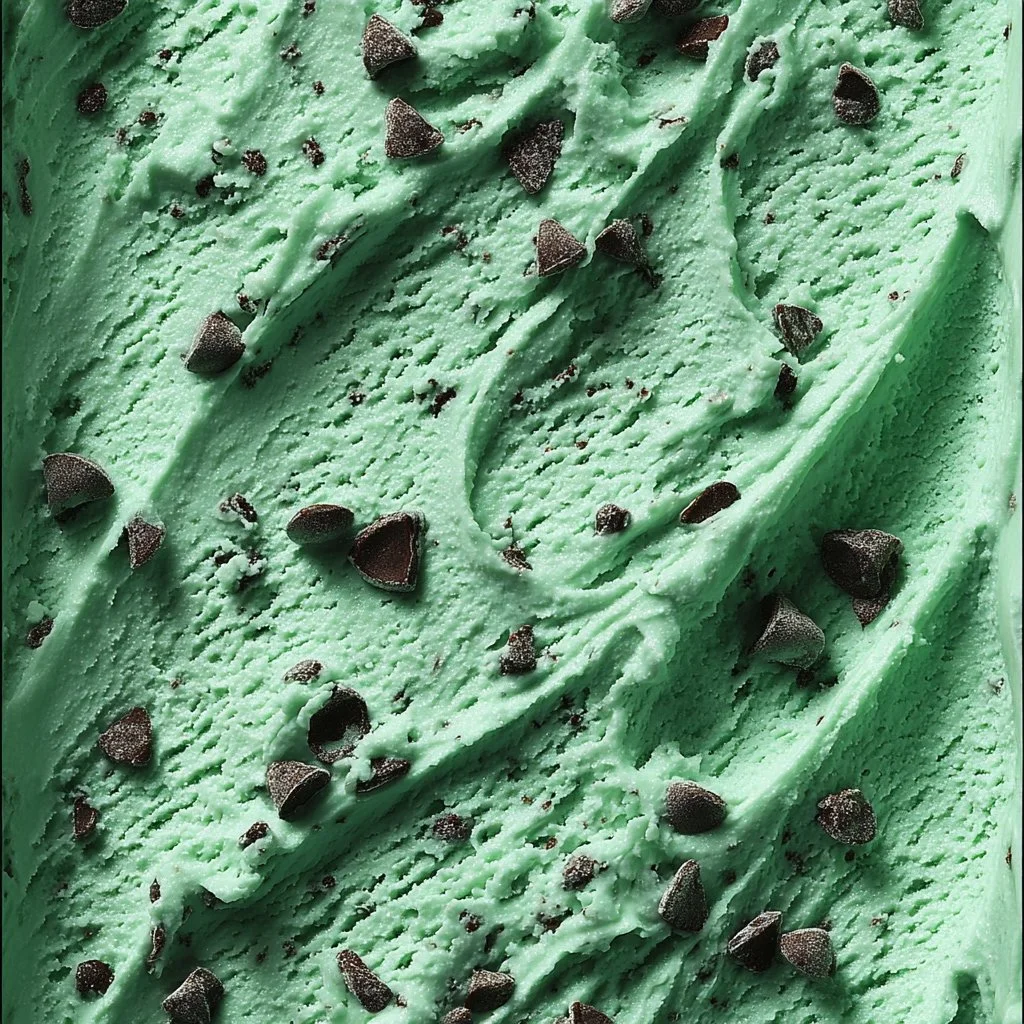 Mint Chip Green Ice Cream Wallpaper