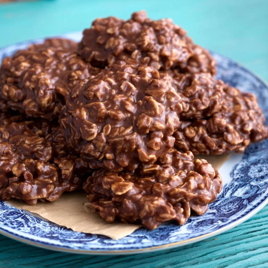 Delicious no bake keto cookies on a plate, ideal for low-carb diets.