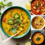 Refreshing no-cook chilled soups served in bowls, perfect for summer meals.