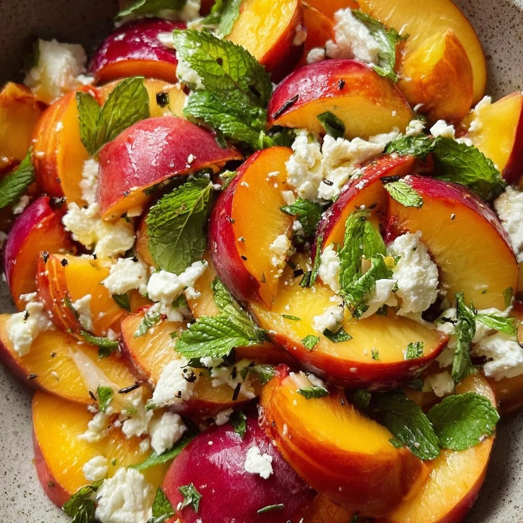 Peach Feta Salad