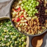 Colorful salads without lettuce featuring various vegetables and toppings