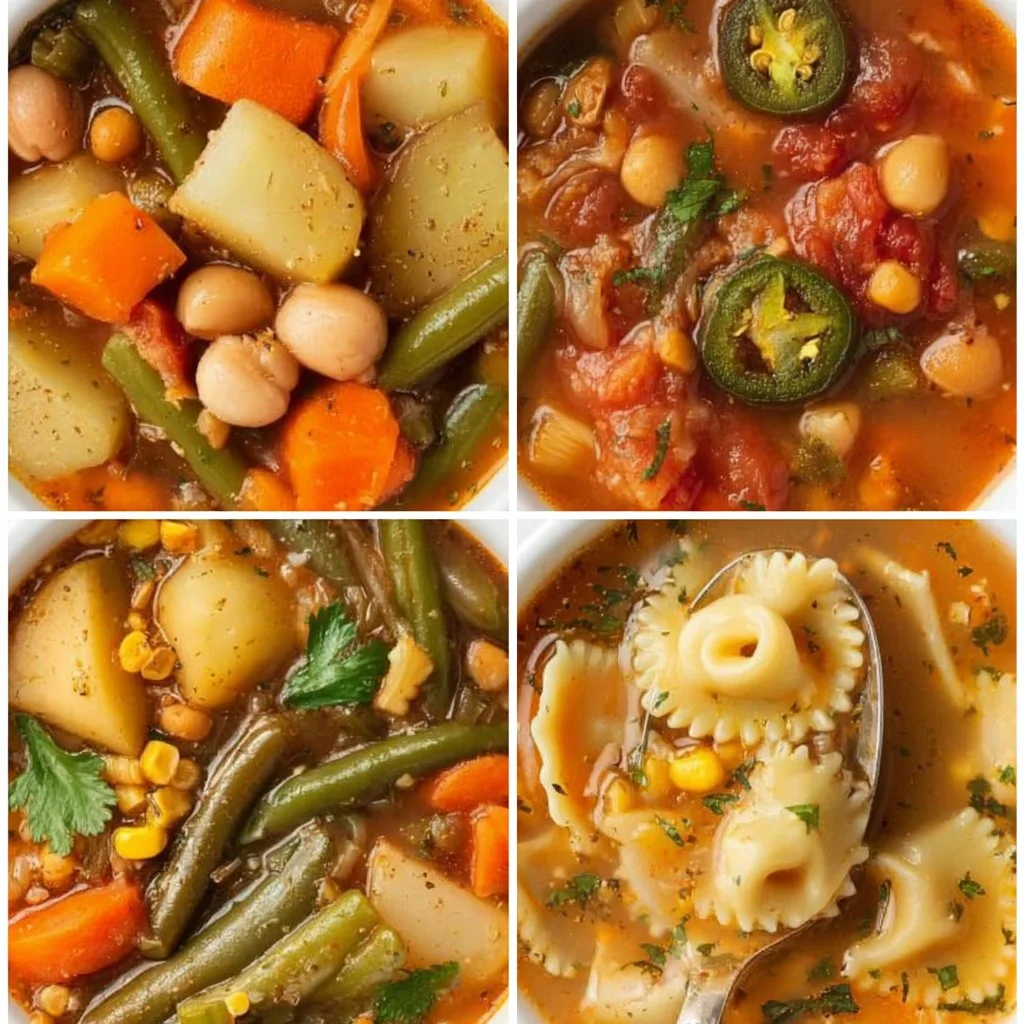 Bowl of refreshing summer soup with fresh vegetables