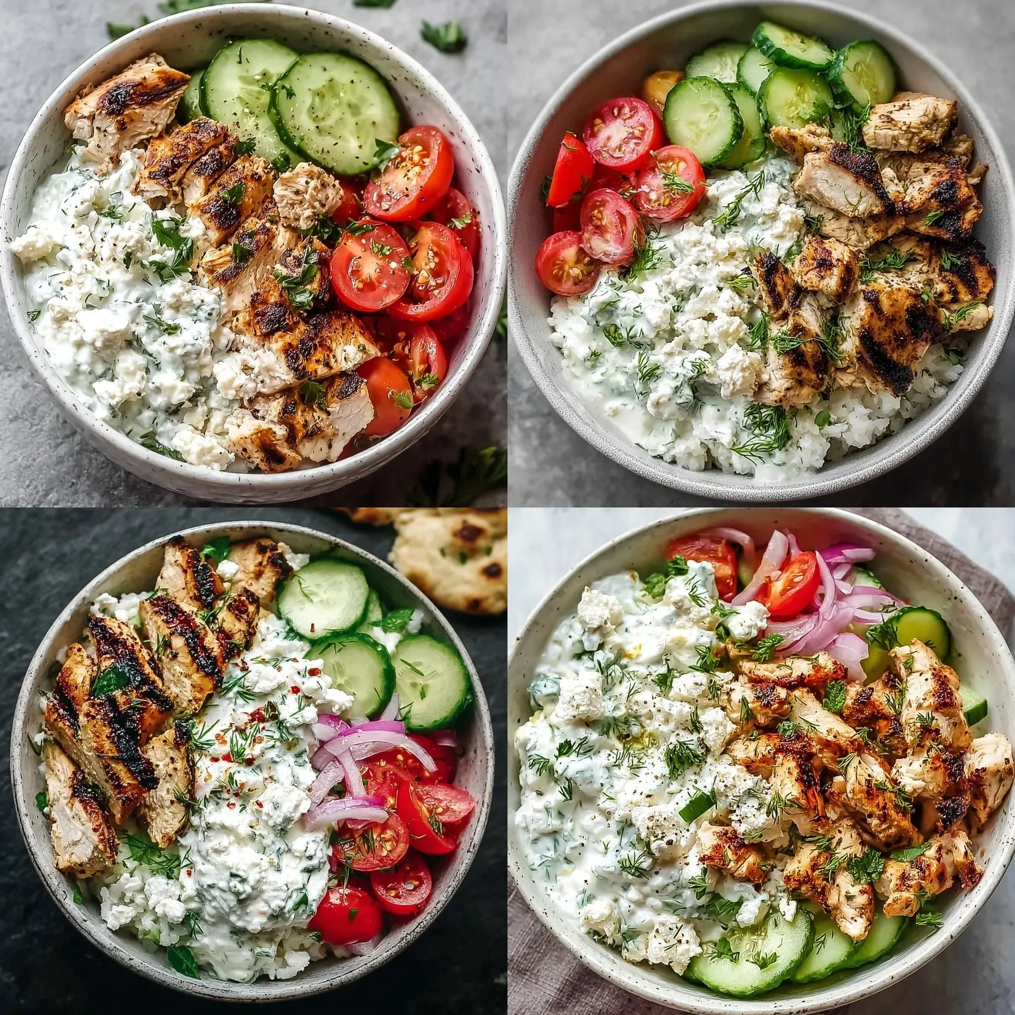 Whipped Cottage Cheese Tzatziki Chicken Bowls: An Incredible Ultimate Recipe