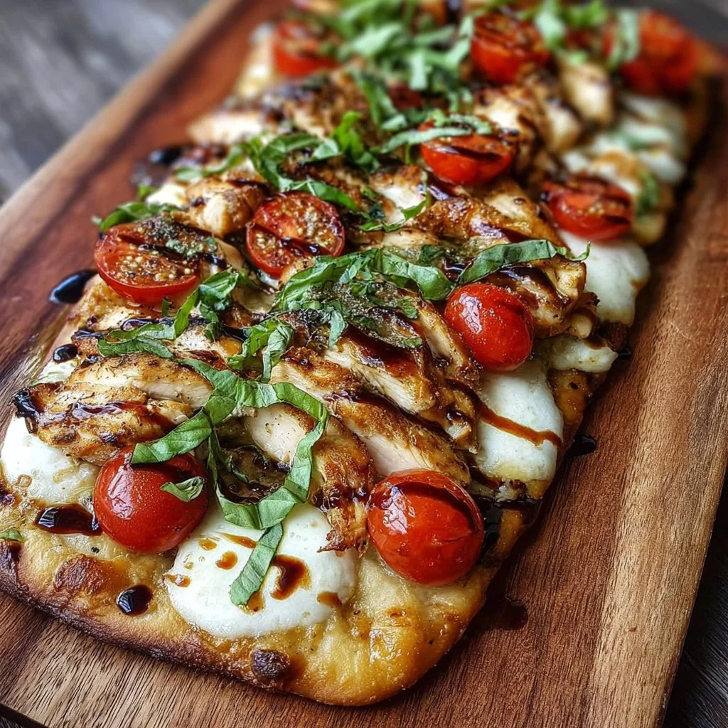 Chicken Caprese Flatbread