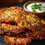 Delicious crunchy quinoa veggie patties served on a plate