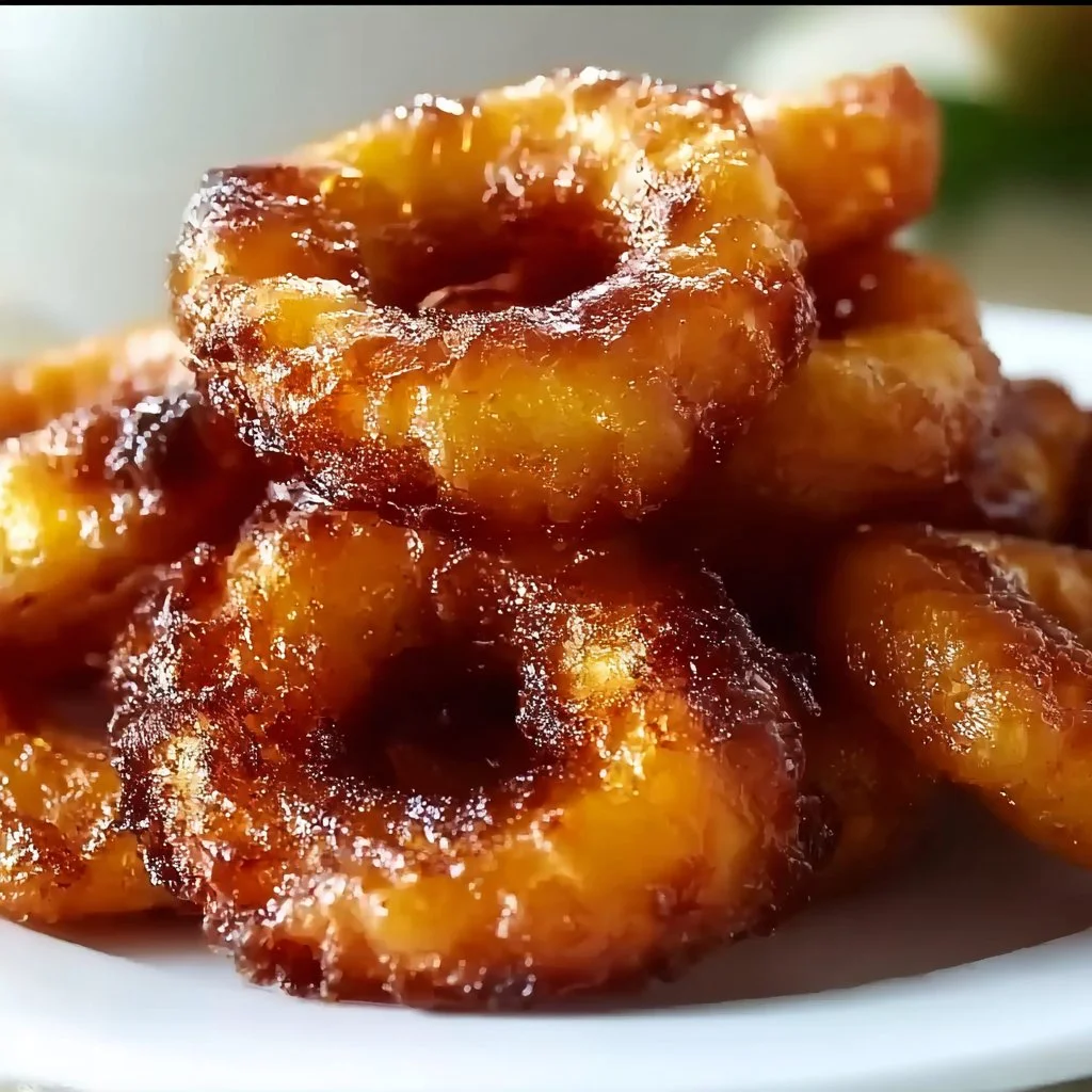 Delicious homemade pineapple fritters, golden and crispy, ready to delight your taste buds.
