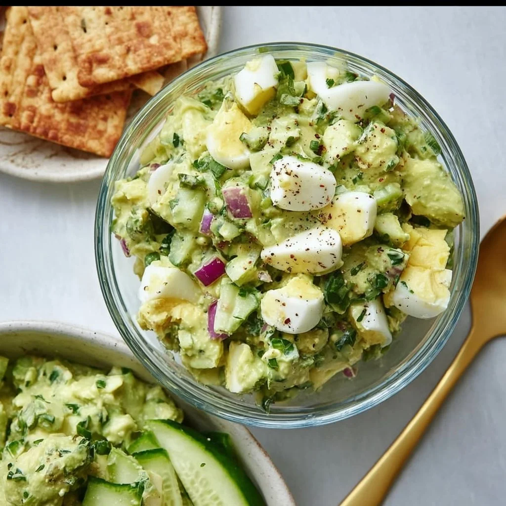 High protein avocado egg salad recipe without mayo